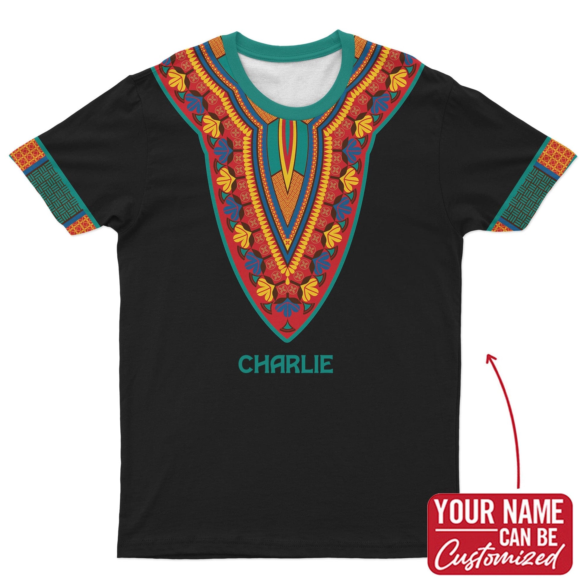 African-Inspired Patterns Printed T-shirt AOP Tee Tianci 