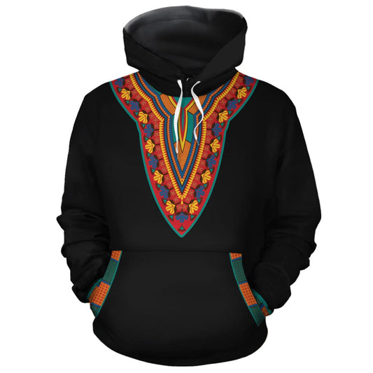 African-Inspired Patterns Printed All-over Hoodie