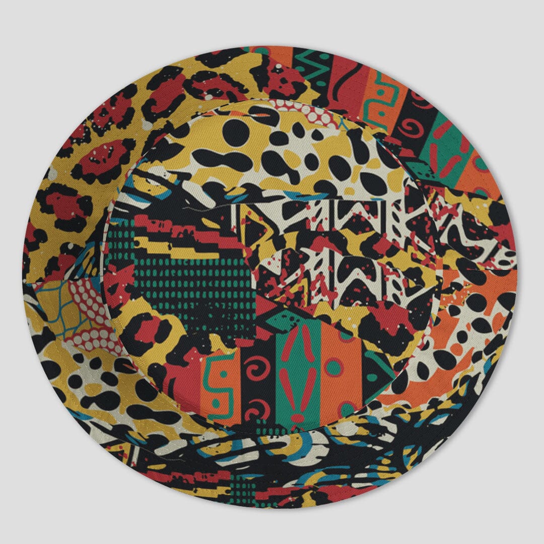 African Patchwork 2 Collage Bucket Hat Bucket Hat Tianci 