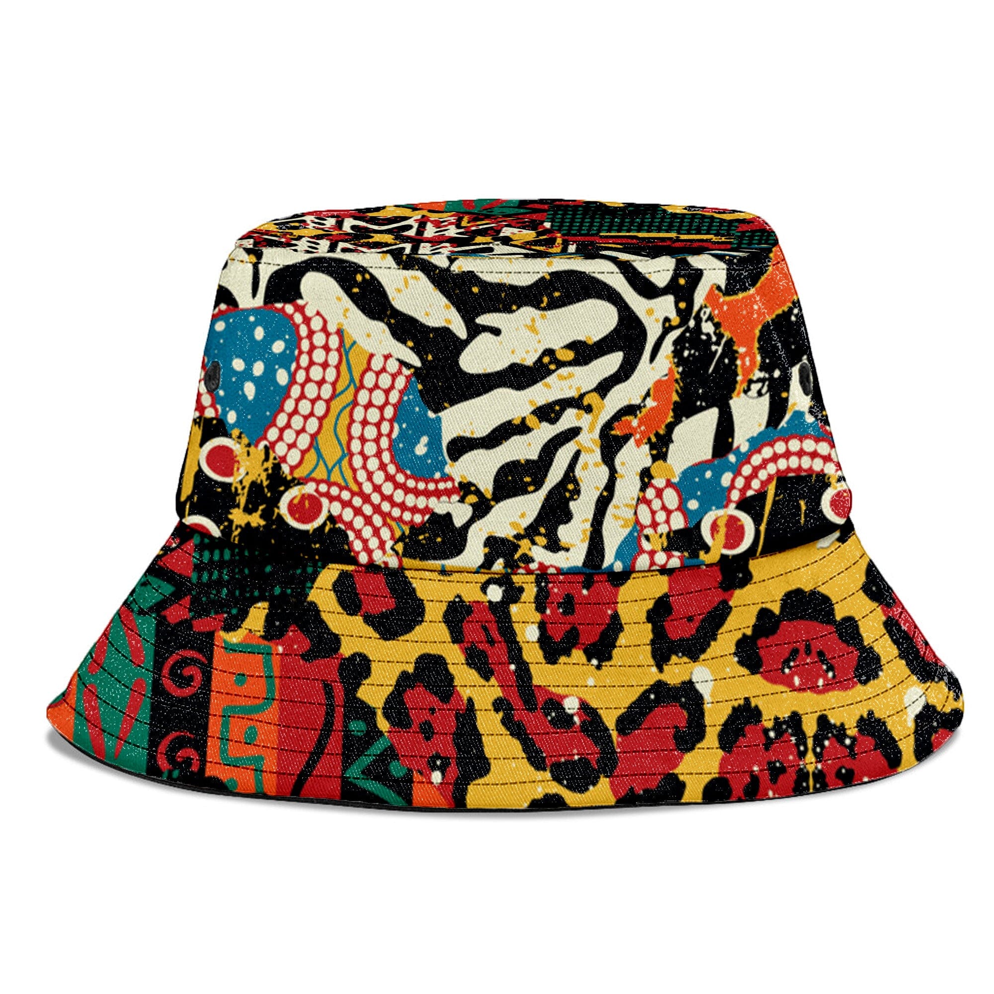 African Patchwork 2 Collage Bucket Hat Bucket Hat Tianci 