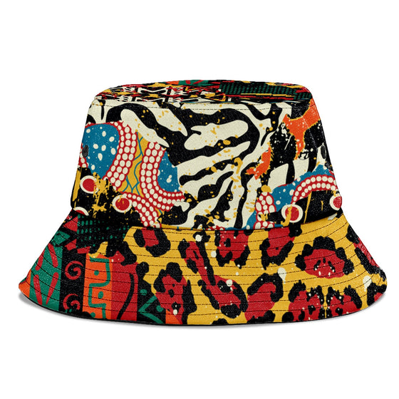African Patchwork 2 Collage Bucket Hat Bucket Hat Tianci