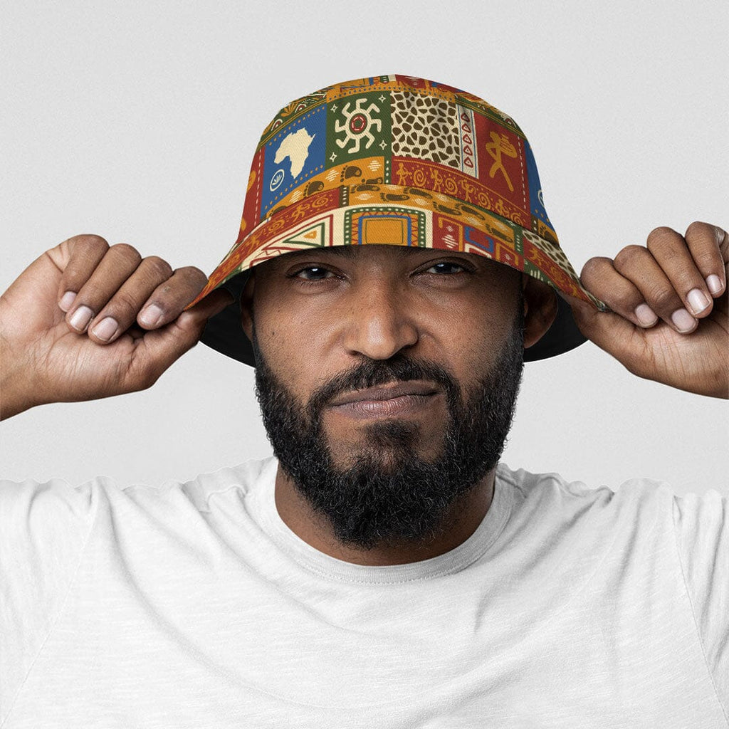 African Patterns Collage Bucket Hat Bucket Hat Tianci 
