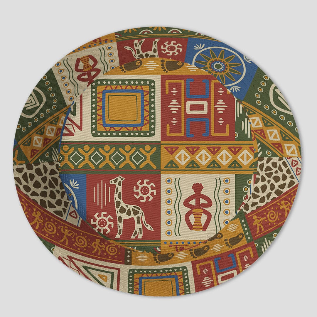 African Patterns Collage Bucket Hat Bucket Hat Tianci 