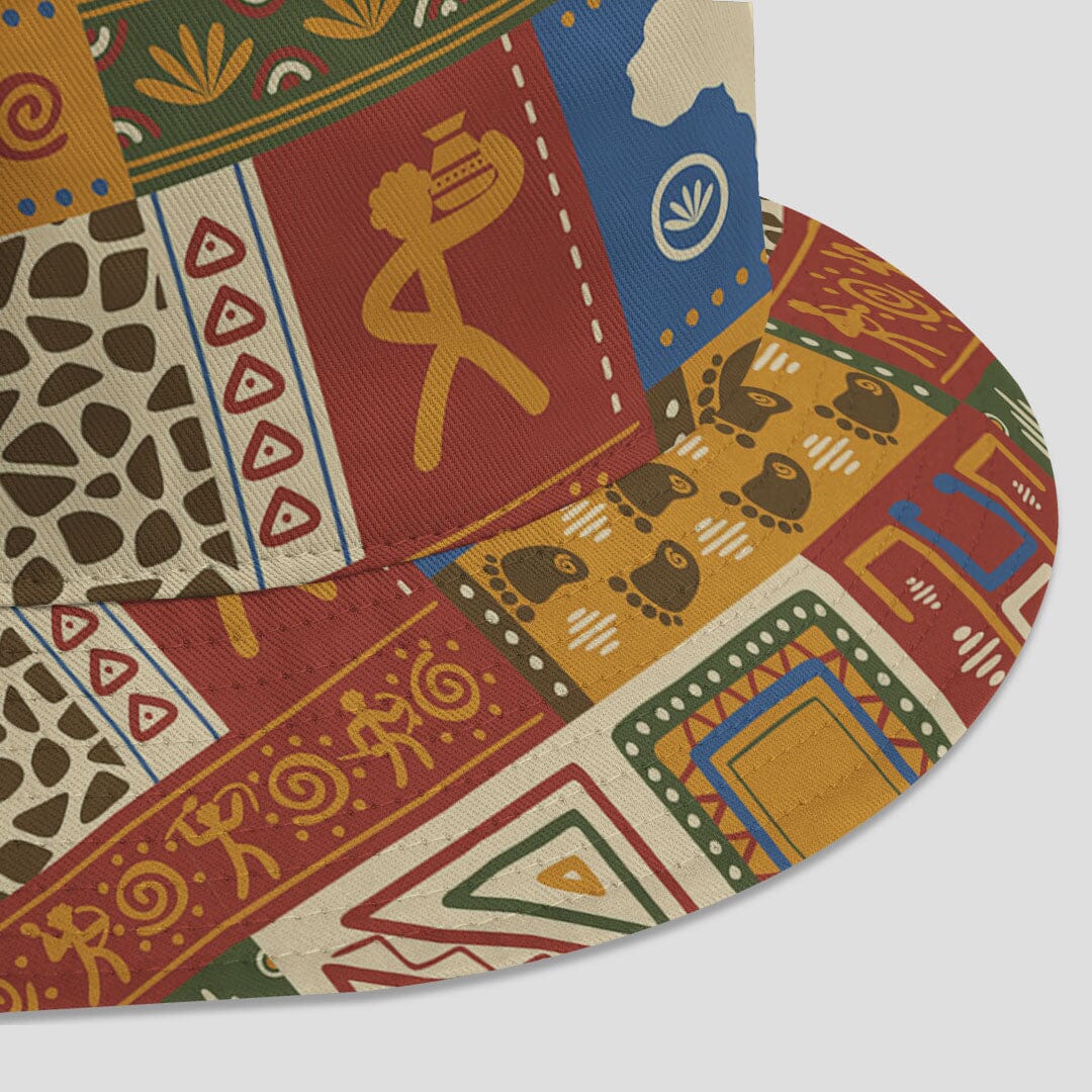 African Patterns Collage Bucket Hat Bucket Hat Tianci 