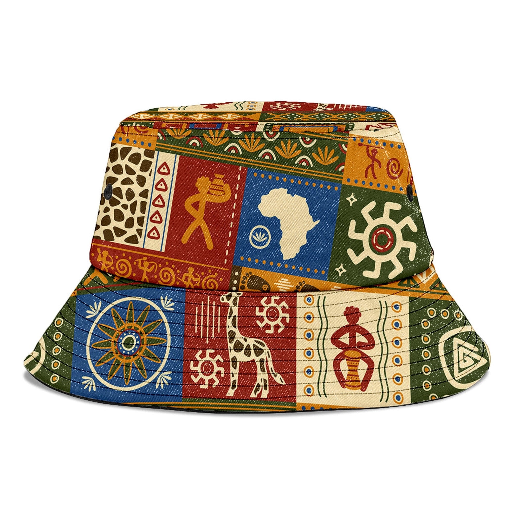 African Patterns Collage Bucket Hat Bucket Hat Tianci 