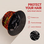 African Symbols Bucket Hat Bucket Hat Tianci Premium Satin Lined Average 