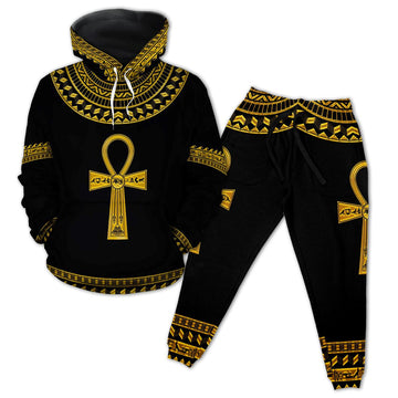 Ankh Egypt 1 All-over Hoodie And Joggers Set Hoodie Joggers Set Tianci 