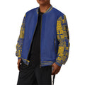 Printed Mudcloth Pattern Bomber Jacket Bomber Jacket Tianci 