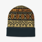 Tribal Mudcloth Pattern Beanie Hat