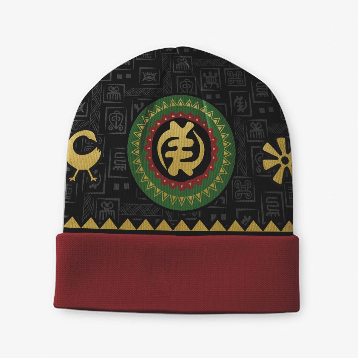Adinkra Symbols Beanie Hat