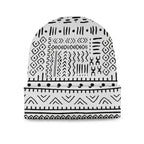 Mudcloth Black And White Beanie Hat Beanie Hat Tianci 