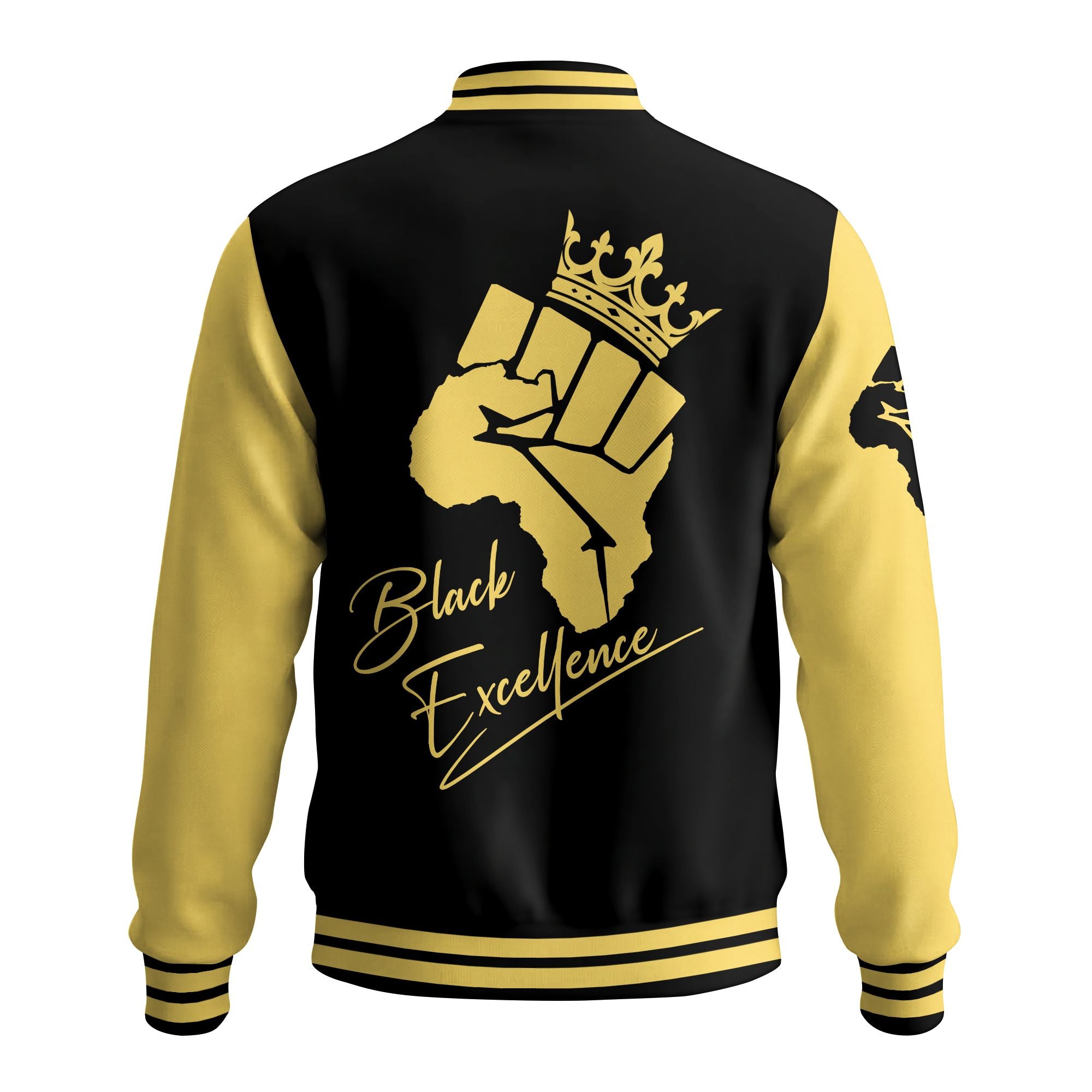 Black Excellence Baseball Jacket Baseball Jacket Zootop Bear 
