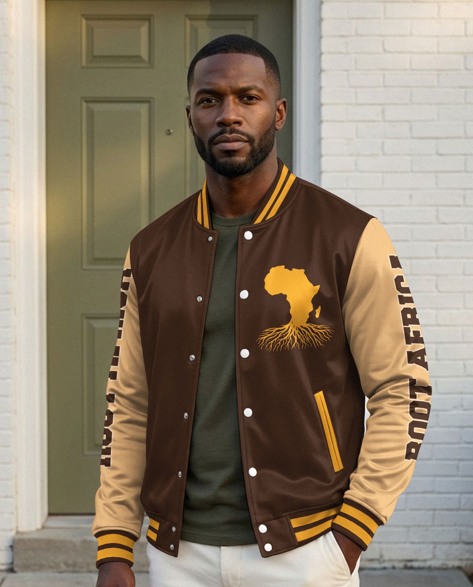 Root Africa Baseball Jacket Baseball Jacket Zootop Bear 