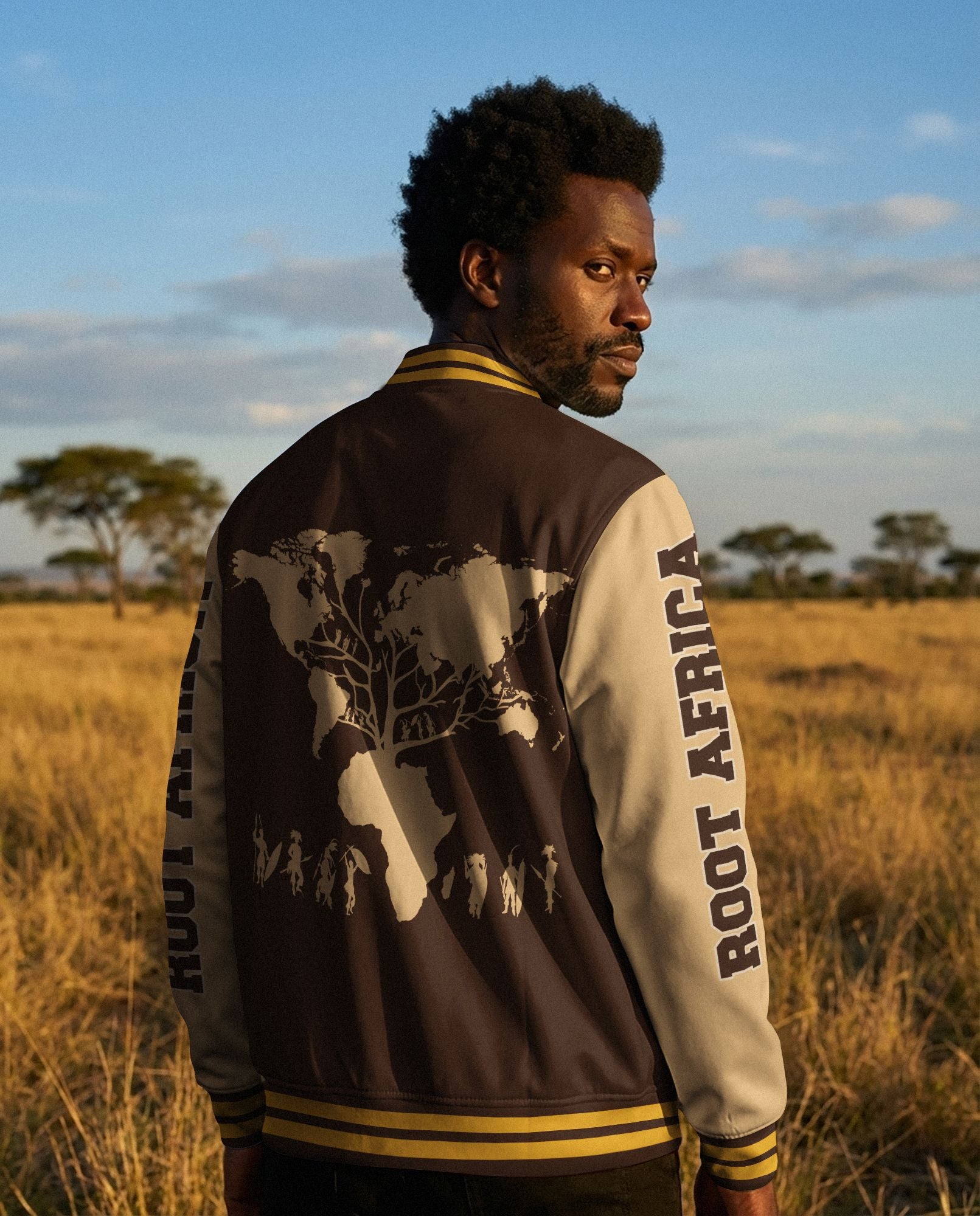 Root Africa Baseball Jacket Baseball Jacket Zootop Bear 
