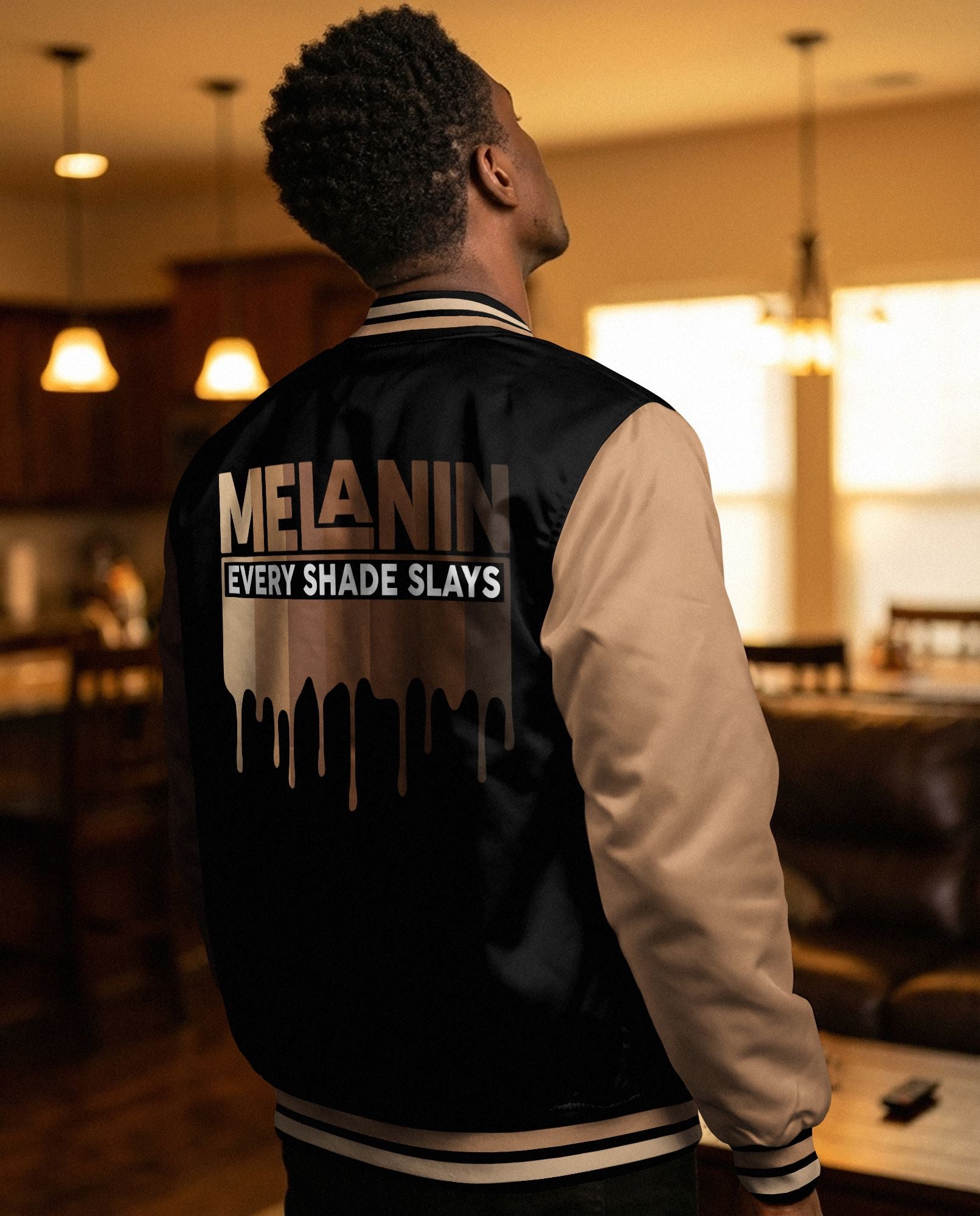 Melanin Every Shade Slays Baseball Jacket Baseball Jacket Zootop Bear 