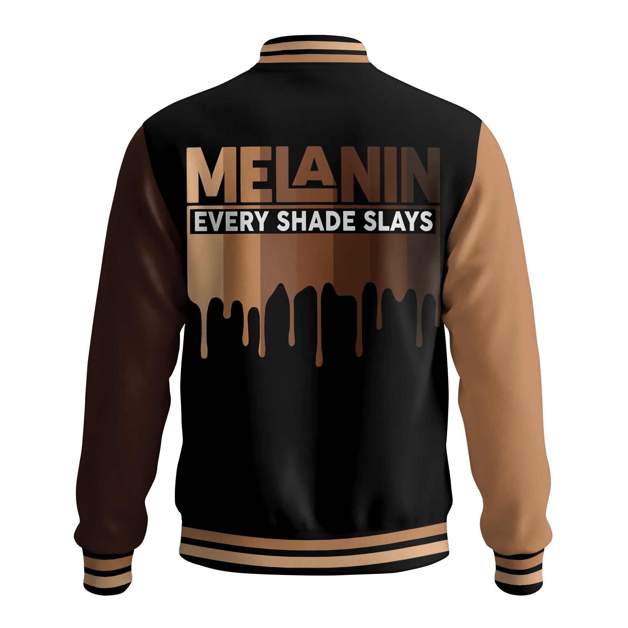 Melanin Every Shade Slays Baseball Jacket Baseball Jacket Zootop Bear 