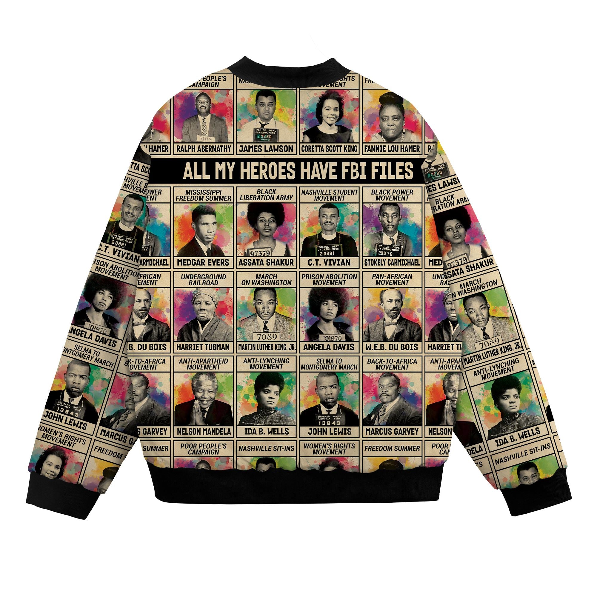 All My Heroes Have FBI Files Bomber Jacket Bomber Jacket Version 2 Zootop Bear 