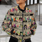 All My Heroes Have FBI Files Bomber Jacket Bomber Jacket Version 2 Zootop Bear 