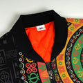 Adinkra Symbols Print Sleeve Bomber Jacket Bomber Jacket Version 2 Zootop Bear 