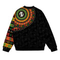 Adinkra Symbols Print Sleeve Bomber Jacket Bomber Jacket Version 2 Zootop Bear 