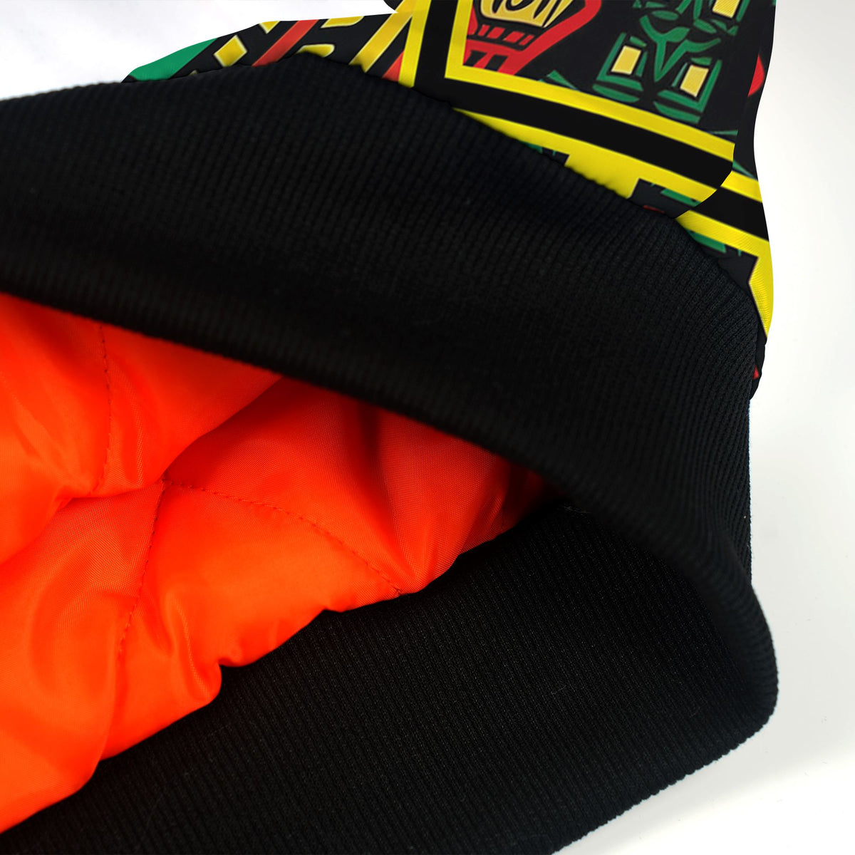 Hexagon African Patterns in Pan-African Colors Bomber Jacket Bomber Jacket Version 2 Zootop Bear 