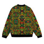 Hexagon African Patterns in Pan-African Colors Bomber Jacket Bomber Jacket Version 2 Zootop Bear 