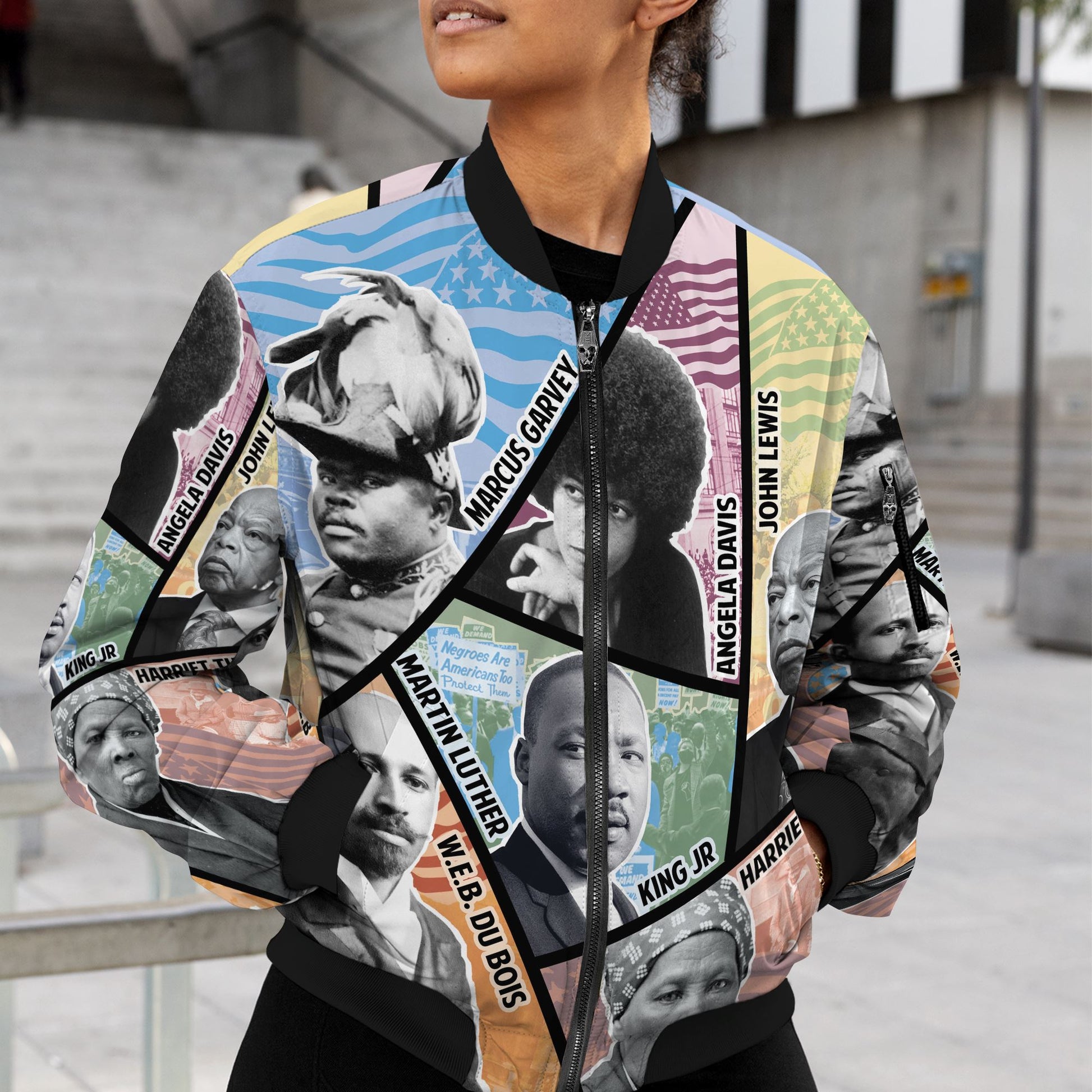 Civil Rights Icons Bomber Jacket Bomber Jacket Version 2 Zootop Bear 