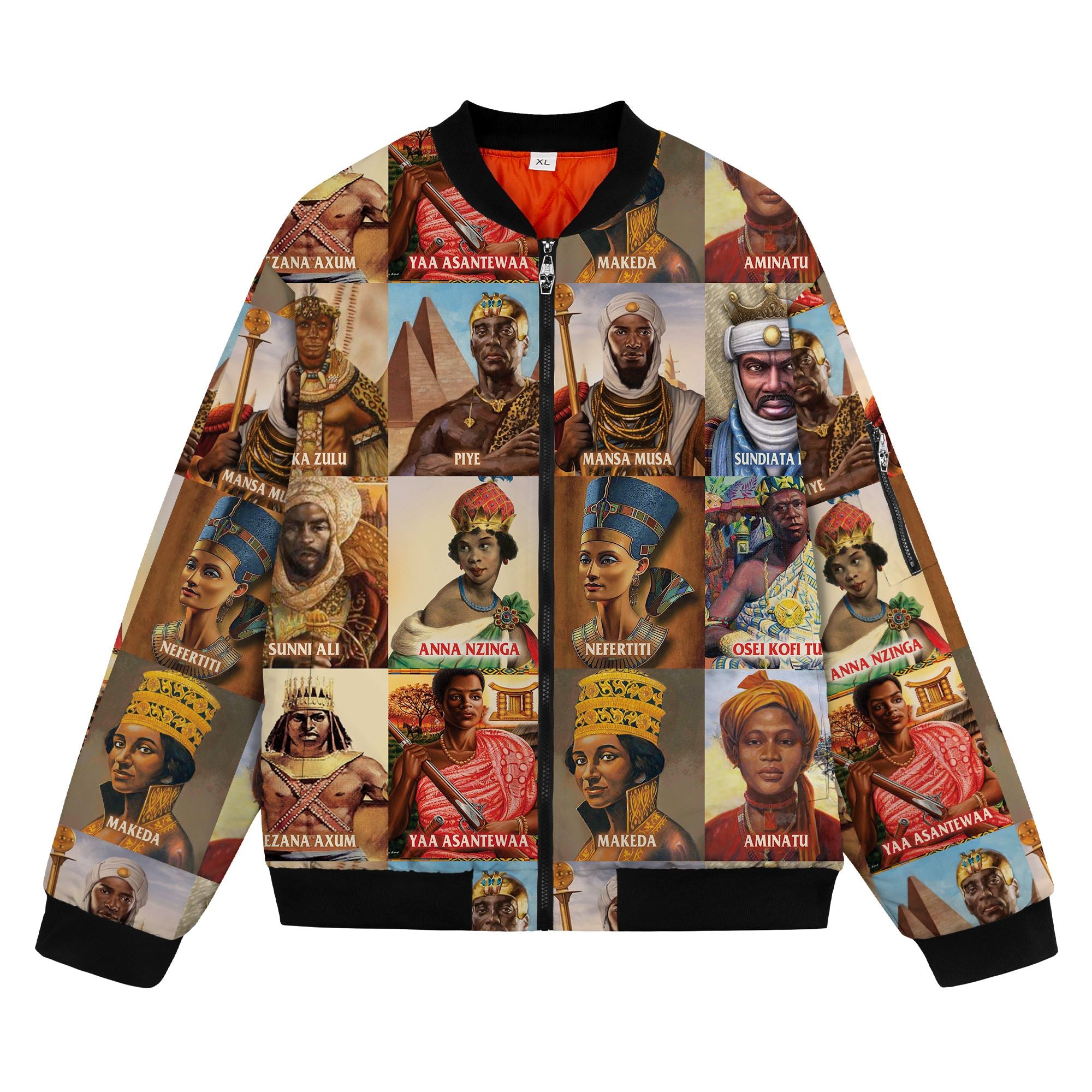Ancient African Leaders Bomber Jacket Bomber Jacket Version 2 Zootop Bear 