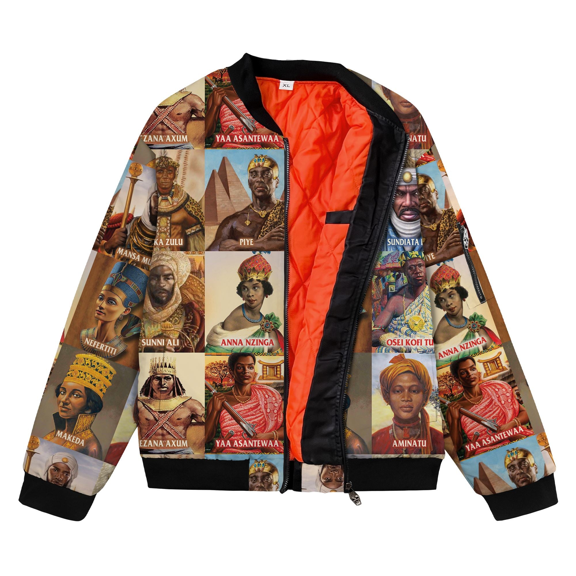 Ancient African Leaders Bomber Jacket Bomber Jacket Version 2 Zootop Bear 