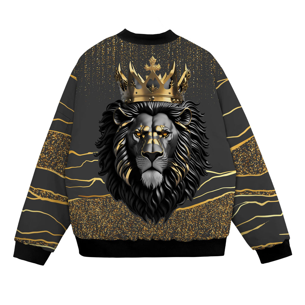Black and Gold Lion Bomber Jacket Bomber Jacket Version 2 Zootop Bear 