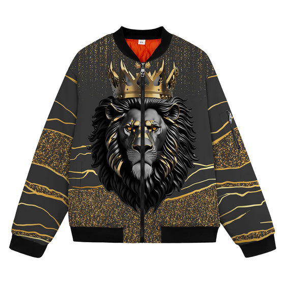 Black and Gold Lion Bomber Jacket Bomber Jacket Version 2 Zootop Bear 