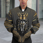 Black and Gold Lion Bomber Jacket Bomber Jacket Version 2 Zootop Bear 
