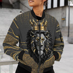 Black and Gold Lion Bomber Jacket Bomber Jacket Version 2 Zootop Bear 