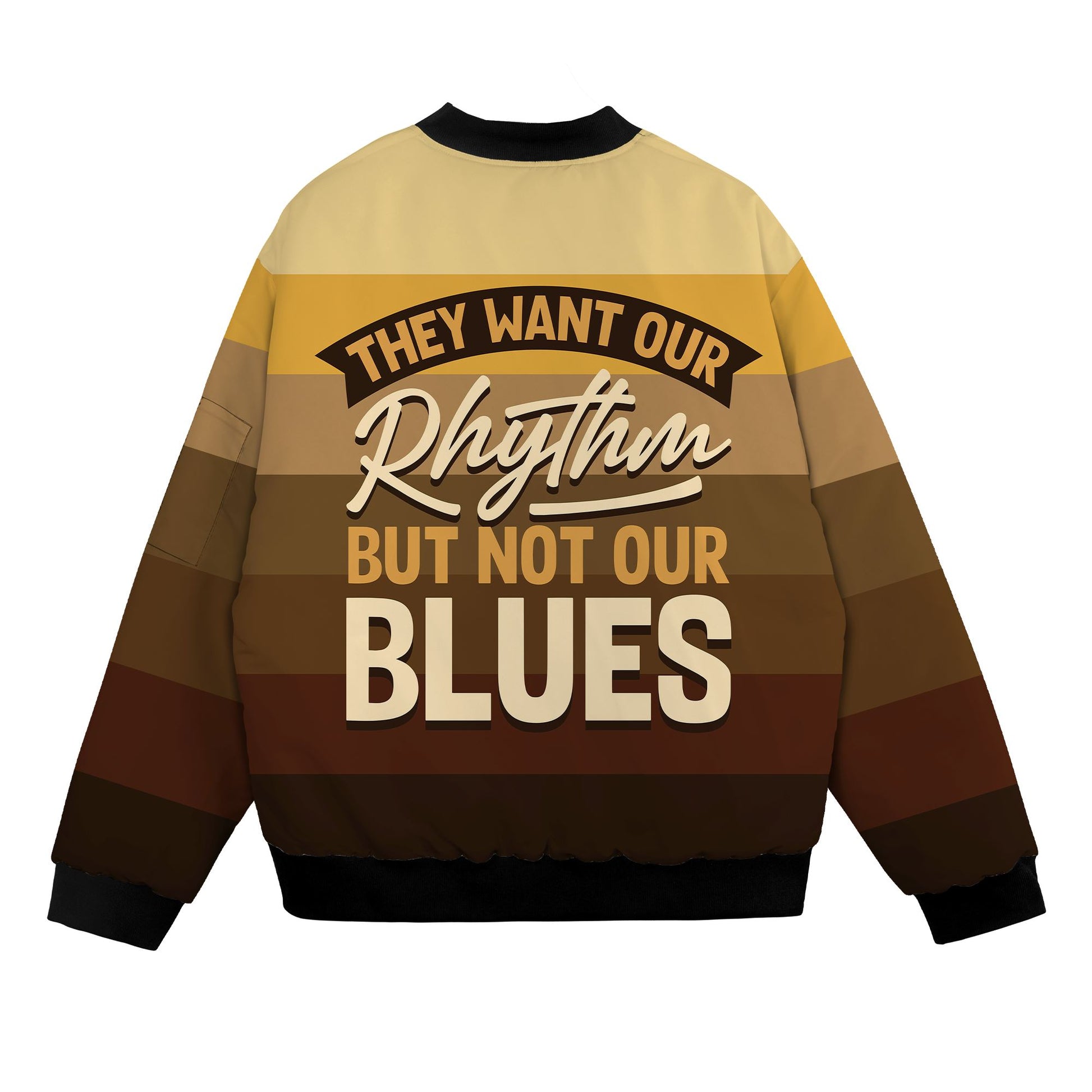 They Want Our Rhythm But Not Our Blues In Melanin Shades Bomber Jacket Bomber Jacket Version 2 Zootop Bear 