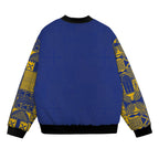 Printed Mudcloth Pattern Bomber Jacket Bomber Jacket Version 2 Zootop Bear 