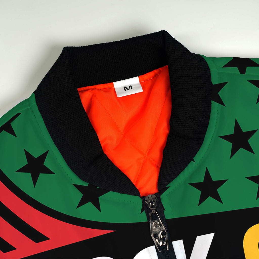 Black AF Professional AF But Will Knuck If You Buck Bomber Jacket Bomber Jacket Version 2 Zootop Bear 