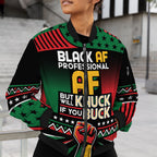 Black AF Professional AF But Will Knuck If You Buck Bomber Jacket Bomber Jacket Version 2 Zootop Bear 