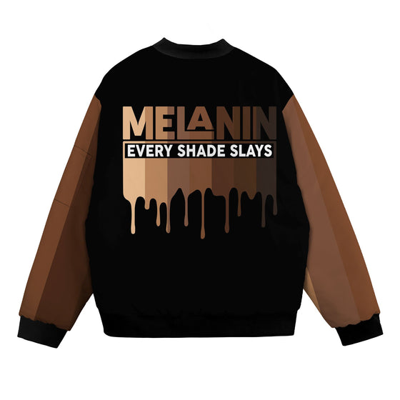 Every Shade Slays Melanin Bomber Jacket Bomber Jacket Version 2 Zootop Bear