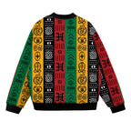 African Symbols in Pan-African Colors Bomber Jacket Bomber Jacket Version 2 Zootop Bear 