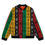 African Symbols in Pan-African Colors Bomber Jacket Bomber Jacket Version 2 Zootop Bear 