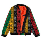 African Symbols in Pan-African Colors Bomber Jacket Bomber Jacket Version 2 Zootop Bear 