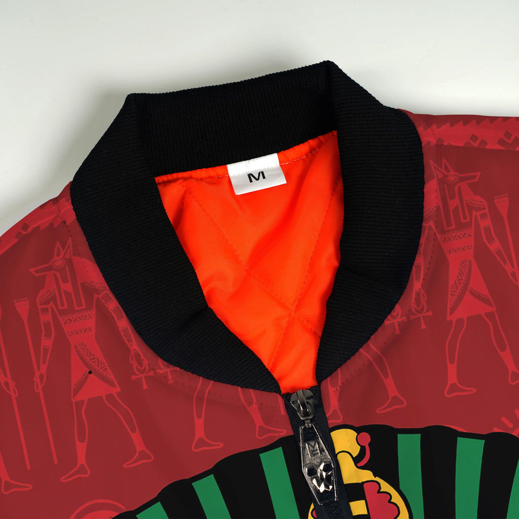 Pharaoh In Pan-African Colors Bomber Jacket Bomber Jacket Version 2 Zootop Bear 