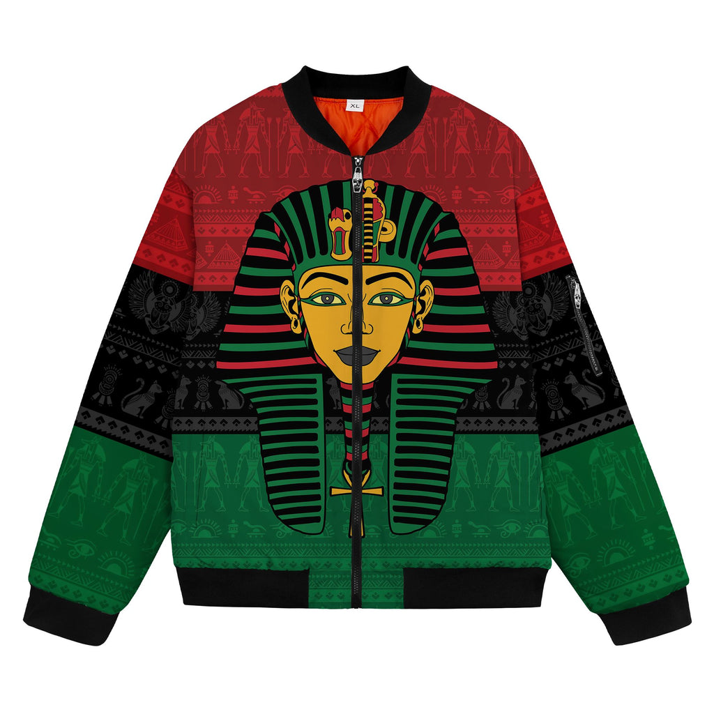 Pharaoh In Pan-African Colors Bomber Jacket Bomber Jacket Version 2 Zootop Bear 