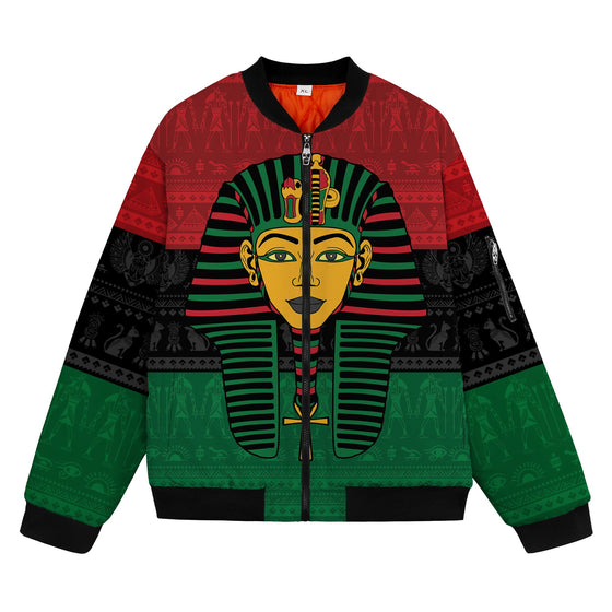 Pharaoh In Pan-African Colors Bomber Jacket Bomber Jacket Version 2 Zootop Bear 