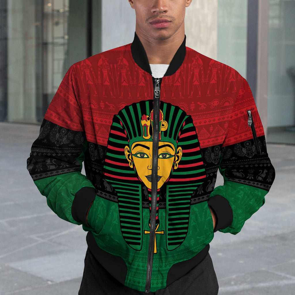 Pharaoh In Pan-African Colors Bomber Jacket Bomber Jacket Version 2 Zootop Bear 