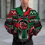 Power Fist And Patterns In Pan African Colors Bomber Jacket Bomber Jacket Version 2 Zootop Bear 