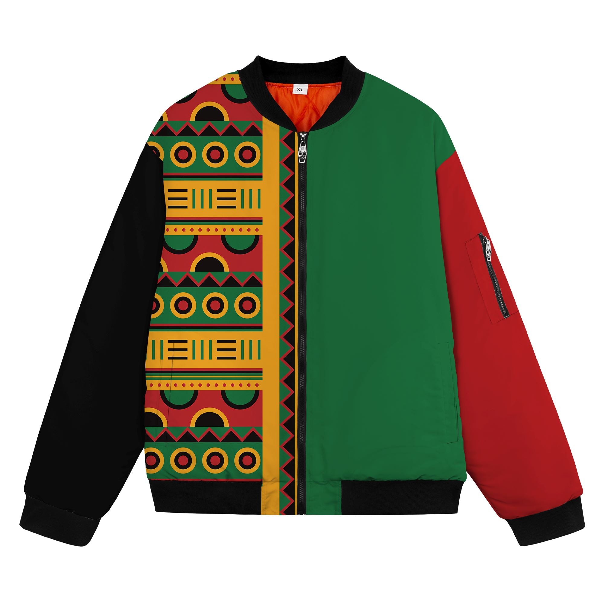 Pan African Block Art and Patterns Bomber Jacket V2 Bomber Jacket Version 2 Zootop Bear 