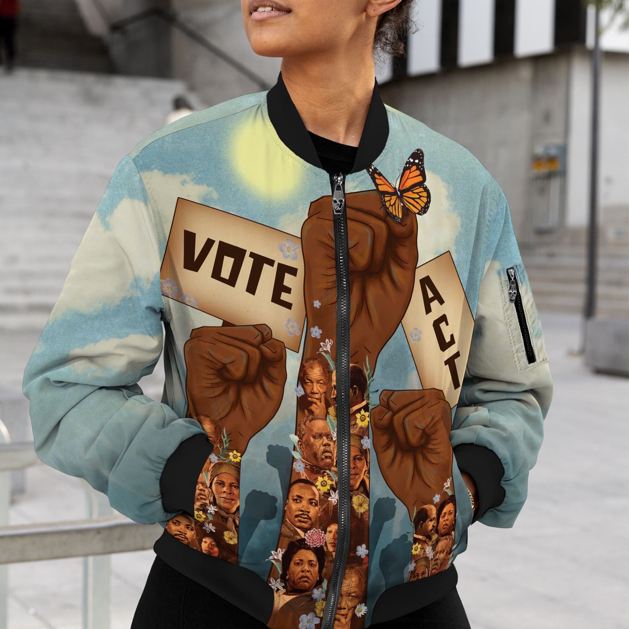 Rise with Resolve Bomber Jacket Bomber Jacket Version 2 Zootop Bear 