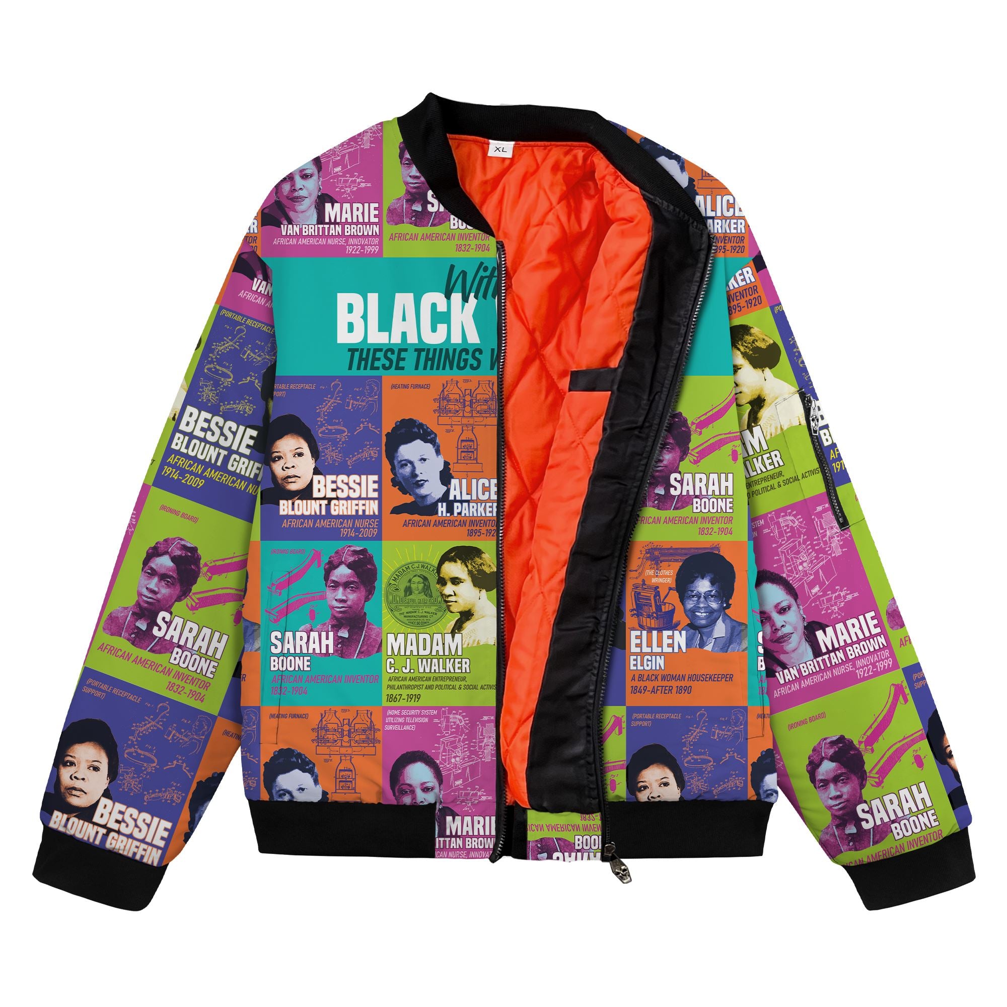 African Women Inventors Bomber Jacket Bomber Jacket Version 2 Zootop Bear 