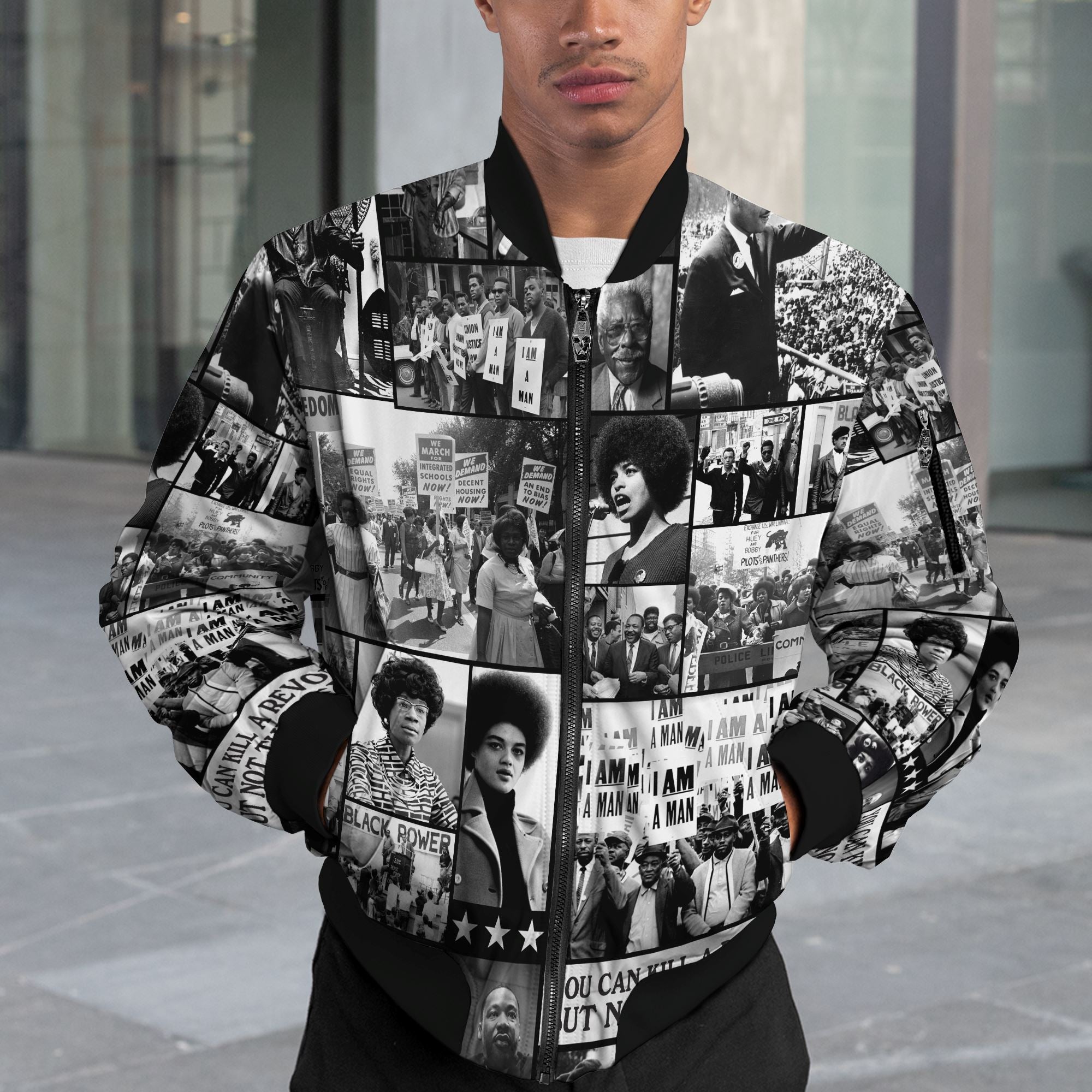Black Power Images Bomber Jacket Bomber Jacket Version 2 Zootop Bear 